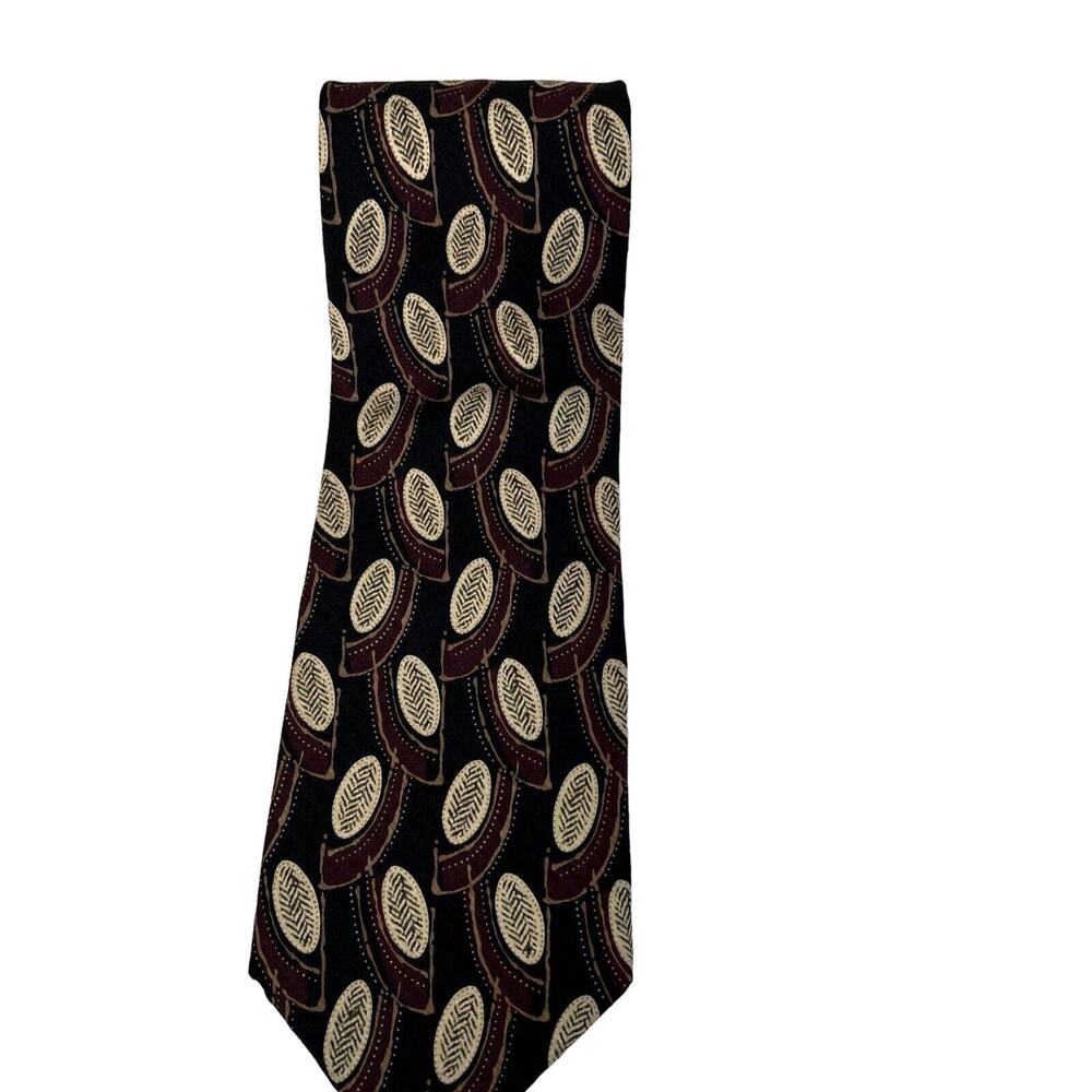 Kenneth Cole Multicolor Silk Tie 3 1/2 Inch Width